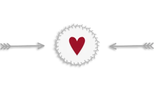 ❤️ Стикер «Separator Hearts» для Telegram
