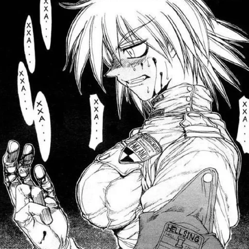 🤍 Стикер «Seras Victoria / hellsing» для Telegram