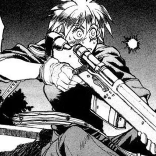 🤍 Стикер «Seras Victoria / hellsing» для Telegram