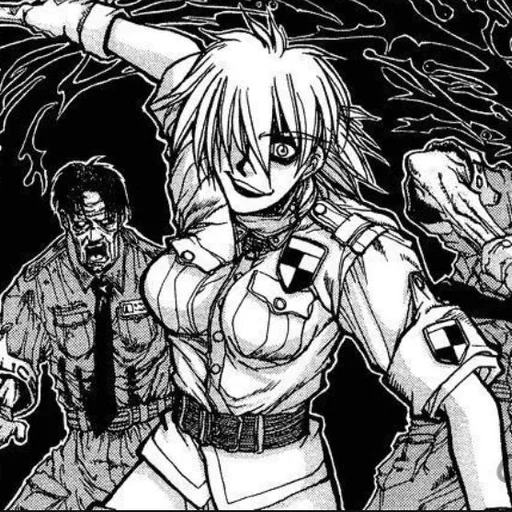 🤍 Стикер «Seras Victoria / hellsing» для Telegram