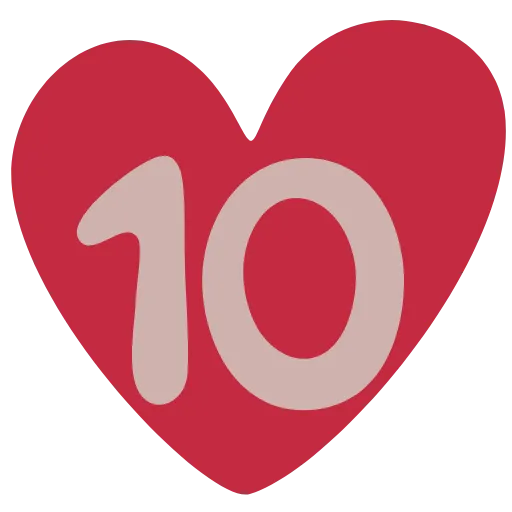 🔟 Эмодзи «Сердешный» для Telegram