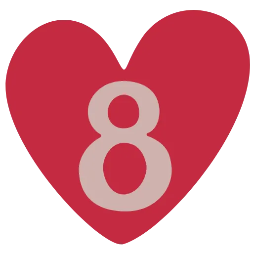 8️⃣ Эмодзи «Сердешный» для Telegram