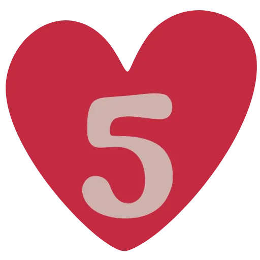 5️⃣ Эмодзи «Сердешный» для Telegram