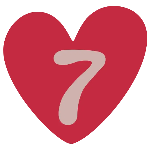 7️⃣ Эмодзи «Сердешный» для Telegram