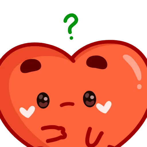 🤔 Стикер «Сердечко» для Telegram