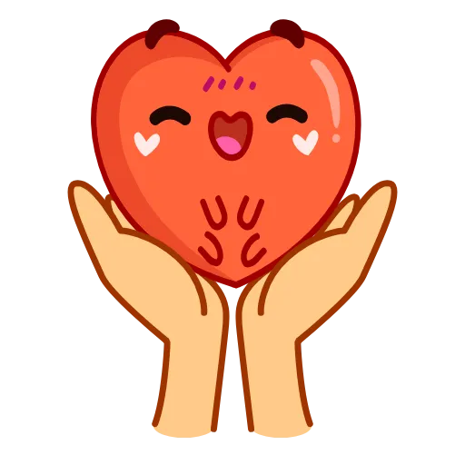 🤗 Стикер «Сердечко» для Telegram