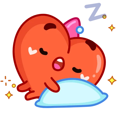 😴 Стикер «Сердечко» для Telegram