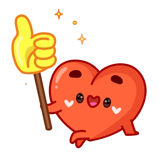 👍 Стикер «Сердечко» для Telegram