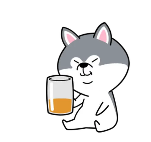 🍺 Стикер «Serega+Misha=WORK» для Telegram