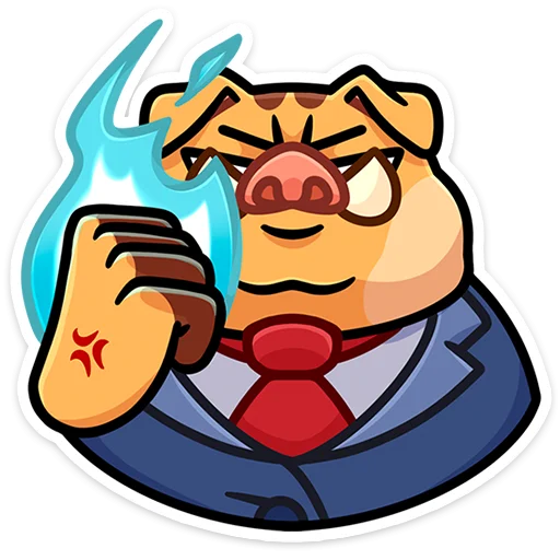😠 Стикер «Кабан Сергеич» для Telegram