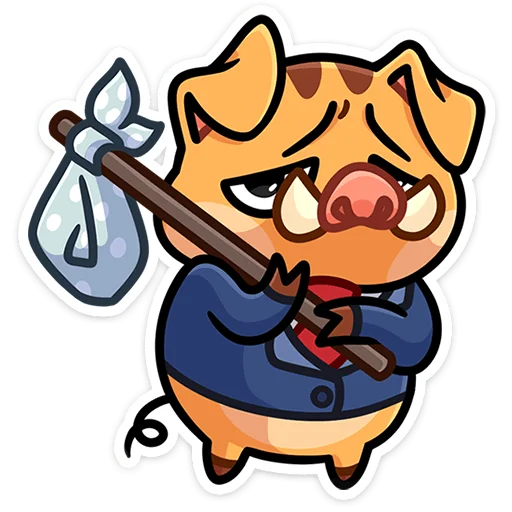 🐗 Стикер «Кабан Сергеич» для Telegram