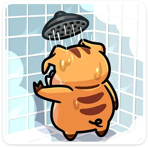 🛀 Стикер «Кабан Сергеич» для Telegram