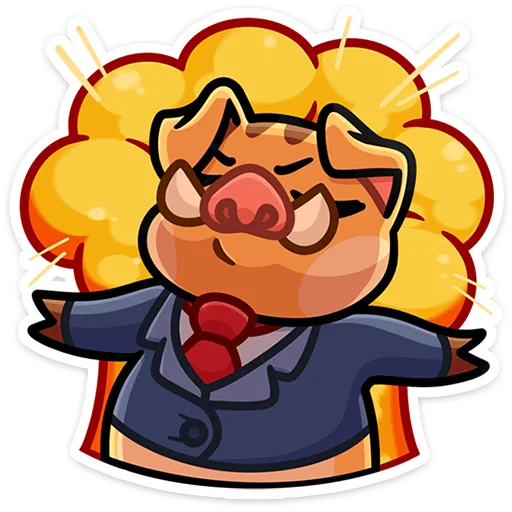 🐗 Стикер «Кабан Сергеич» для Telegram
