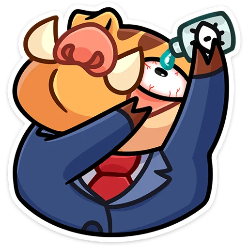 🐗 Стикер «Кабан Сергеич» для Telegram