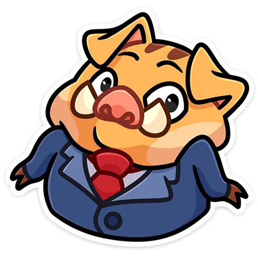 🤷 Стикер «Кабан Сергеич» для Telegram