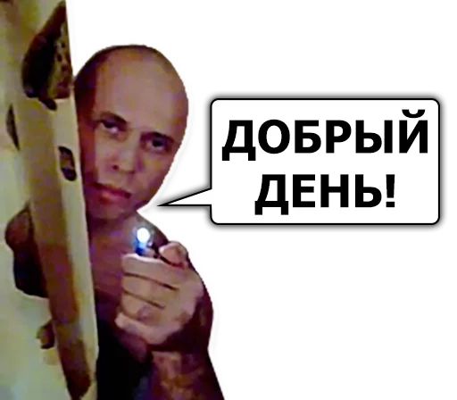 🛀 Стикер «Сергей Дружко» для Telegram