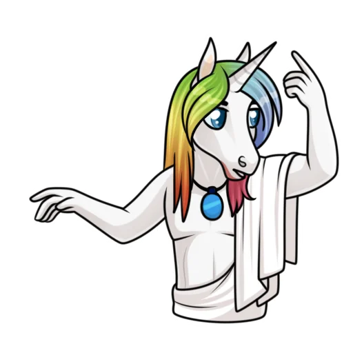 👍 Стикер «Единорожка Сэр Персив» для Telegram