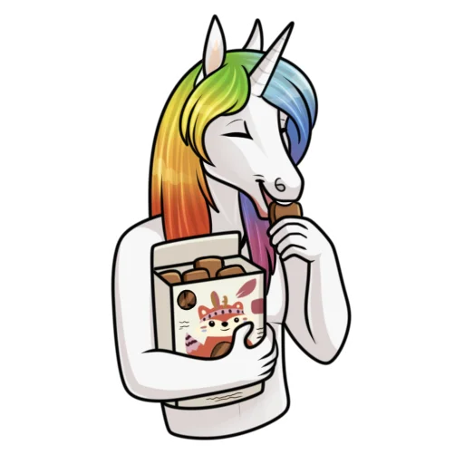 😋 Стикер «Единорожка Сэр Персив» для Telegram