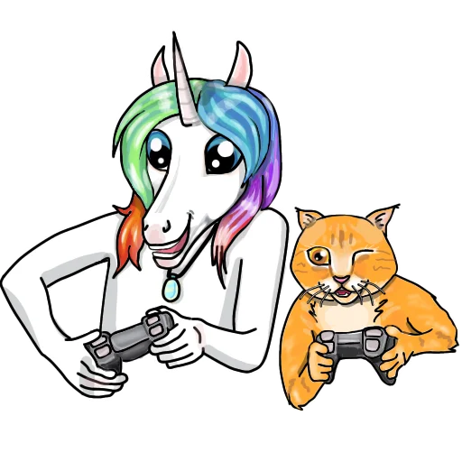 🎮 Стикер «Единорожка Сэр Персив» для Telegram