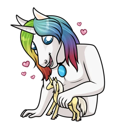 🦄 Стикер «Единорожка Сэр Персив» для Telegram