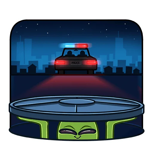 🚓 Стикер «Серёга и клоны» для Telegram