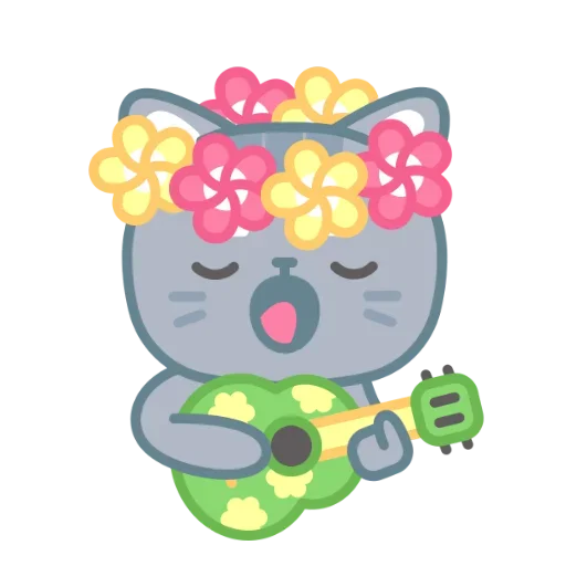 🎵 Стикер «серый китик» для Telegram
