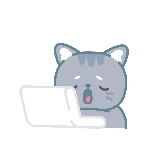 🖥 Стикер «серый китик» для Telegram