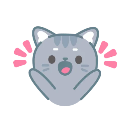 😮 Стикер «серый китик» для Telegram