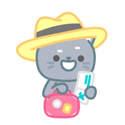 👒 Стикер «серый китик» для Telegram