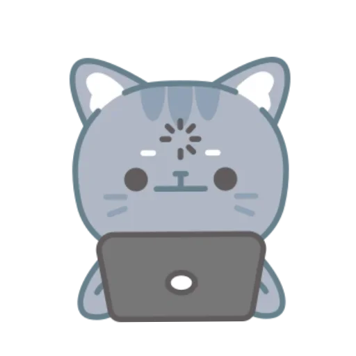 😵‍💫 Стикер «серый китик» для Telegram