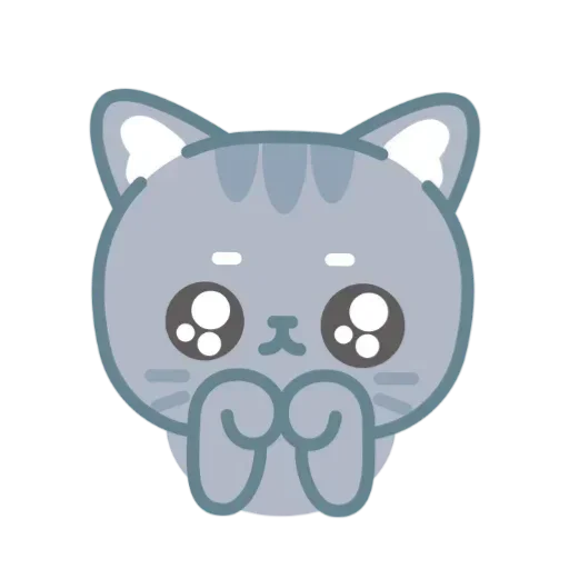 🥺 Стикер «серый китик» для Telegram
