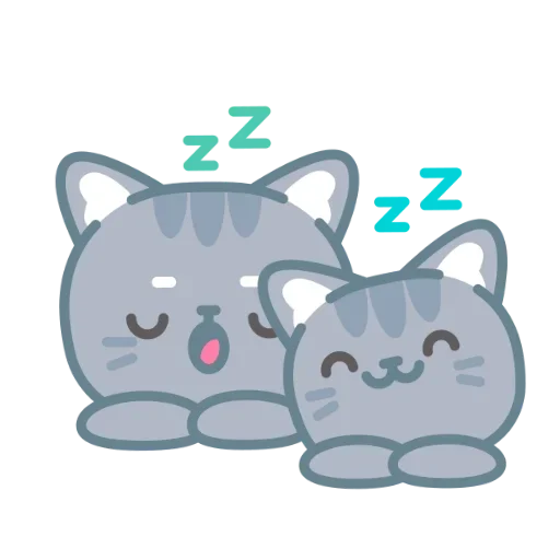 💤 Стикер «серый китик» для Telegram