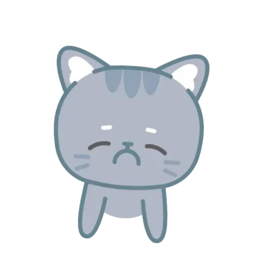 😪 Стикер «серый китик» для Telegram
