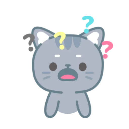 😦 Стикер «серый китик» для Telegram