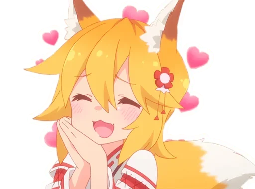 Стикерпак Sewayaki Kitsune no Senko san для Telegram
