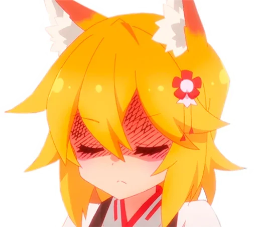 😡 Стикер «Sewayaki Kitsune no Senko san» для Telegram