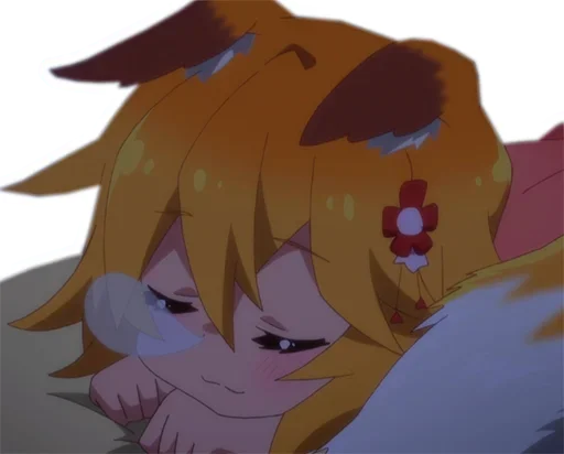 😴 Стикер «Sewayaki Kitsune no Senko san» для Telegram