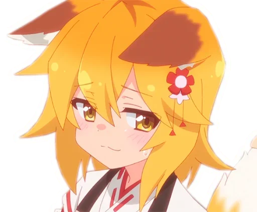 😅 Стикер «Sewayaki Kitsune no Senko san» для Telegram