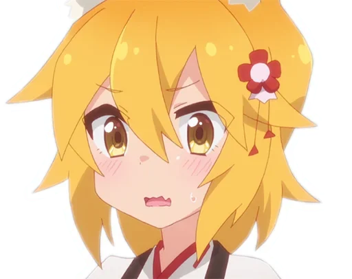 😅 Стикер «Sewayaki Kitsune no Senko san» для Telegram