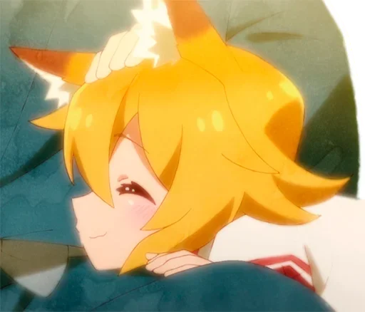 🤗 Стикер «Sewayaki Kitsune no Senko san» для Telegram
