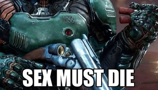 🔫 Стикер «Sex must die» для Telegram