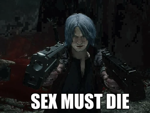 🔫 Стикер «Sex must die» для Telegram