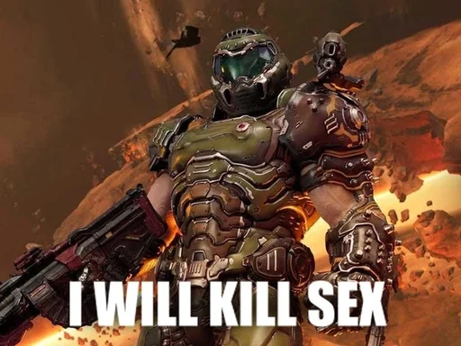 🔫 Стикер «Sex must die» для Telegram