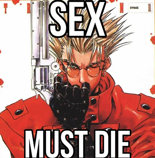 🤬 Стикер «Sex must die» для Telegram