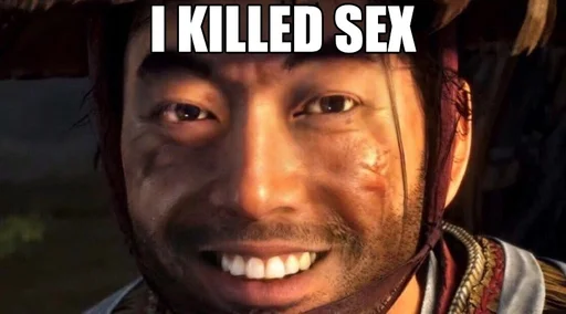 😁 Стикер «Sex must die» для Telegram