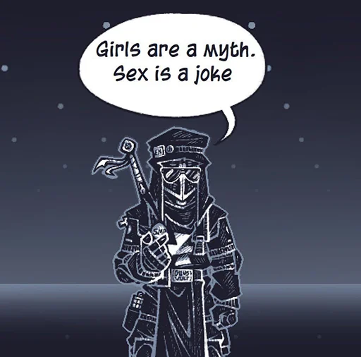👆 Стикер «Sex must die» для Telegram