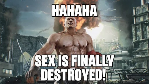😎 Стикер «Sex must die» для Telegram