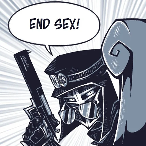 👊 Стикер «Sex must die» для Telegram