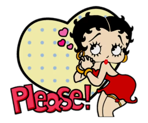 😌 Стикер «Секси Бетти» для Telegram