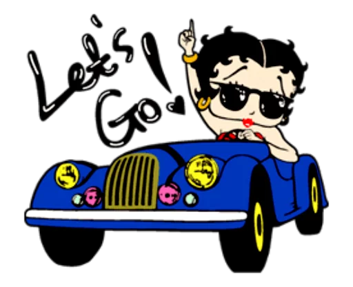 🚘 Стикер «Секси Бетти» для Telegram